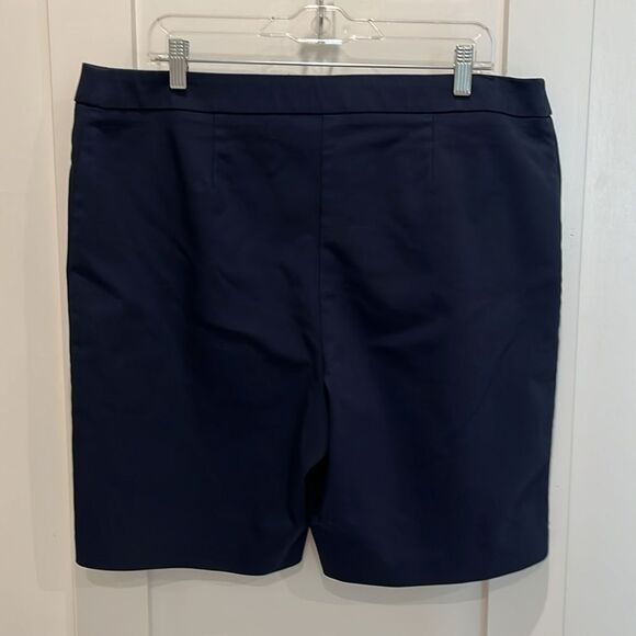 Chico's Dark Blue Bermuda Shorts - Picture 2 of 7